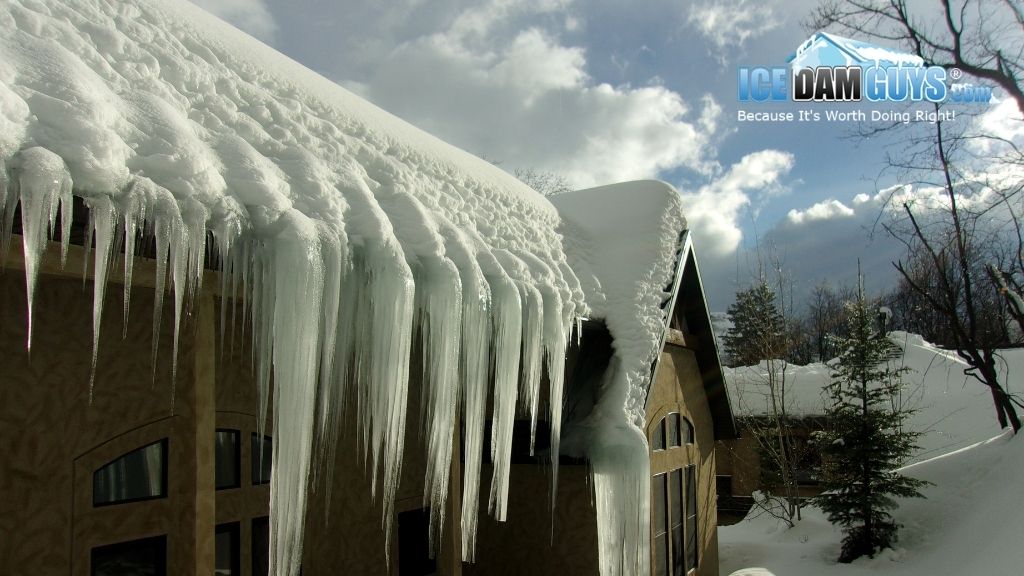 Roof Ice Dam Removal near Ashland, Wisconsin with the Ice Dam Guys®