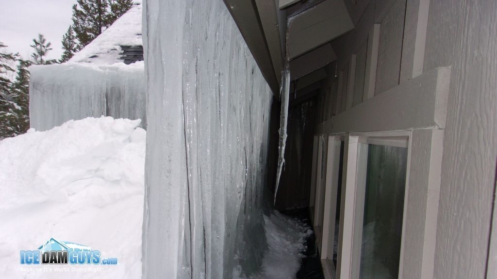 An ice dam the Ice Dam Guys® found in Wisconsin
