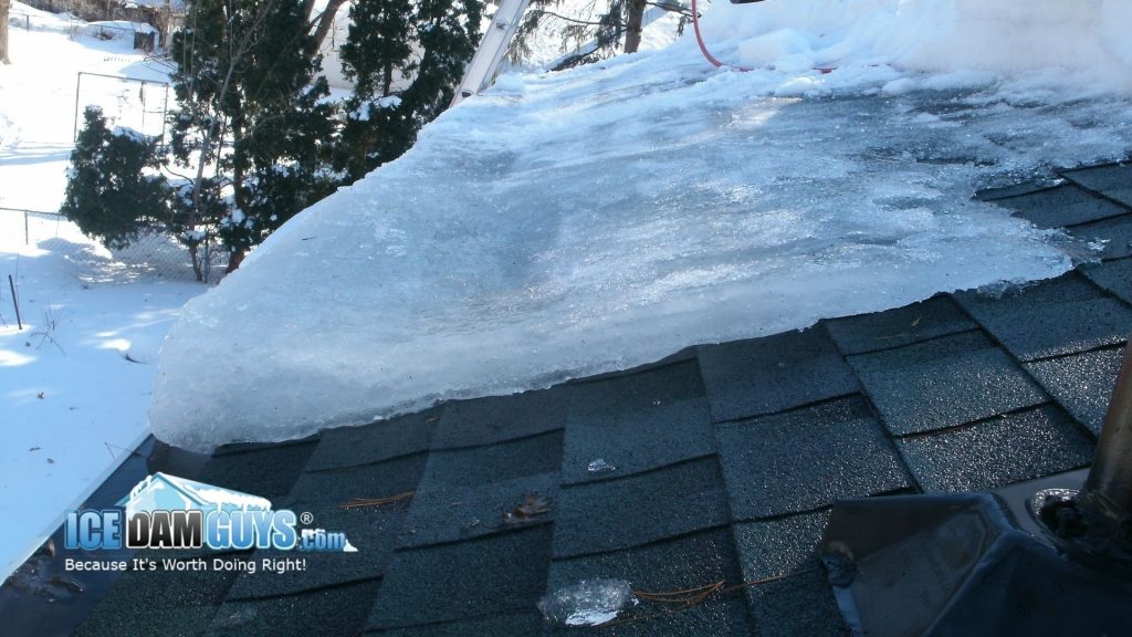 Steam-Only Ice Dam Removal in North Dakota with the Ice Dam Guys®.