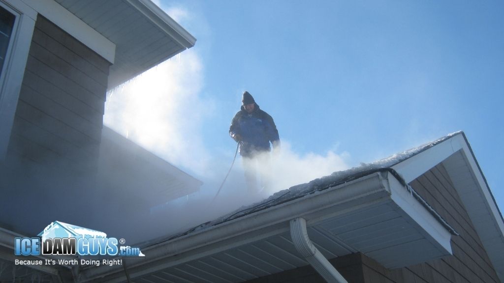 Steam-Only Ice Dam Removal Throughout Davis and Weber Counties in Utah with the Ice Dam Guys®