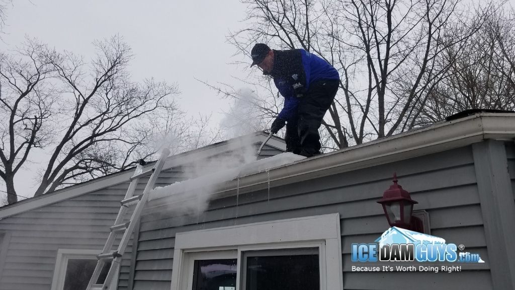 Steam-Only Ice Dam Removal with Ice Dam Guys®