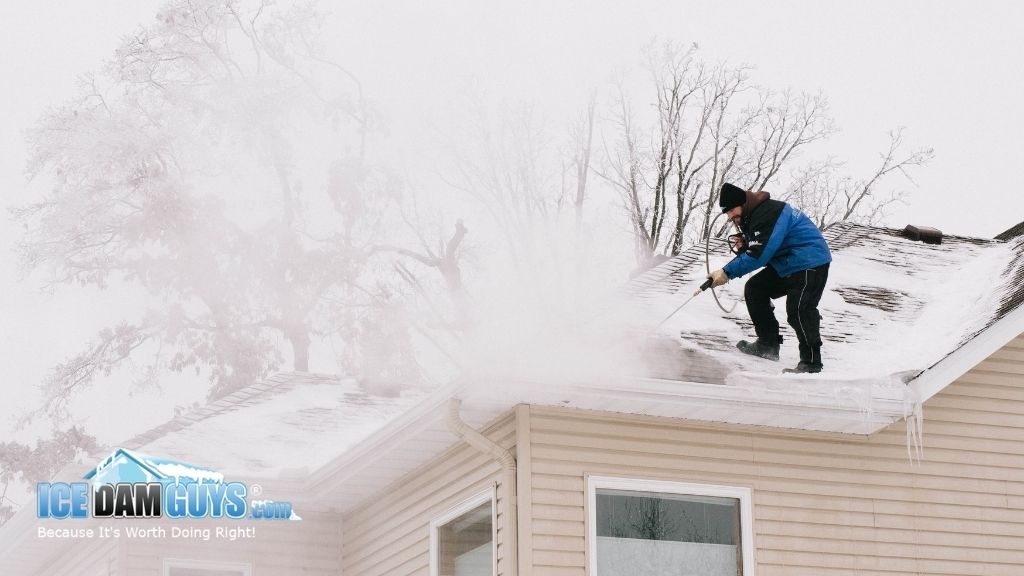 Emergency Steam-Only Ice Dam Removal in Itasca County with the Ice Dam Guys®