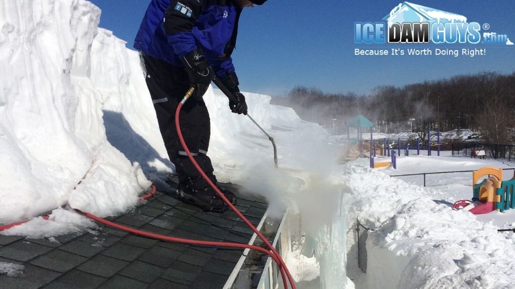 Steam-Only Ice Dam Removal in Flathead County with the Ice Dam Guys®