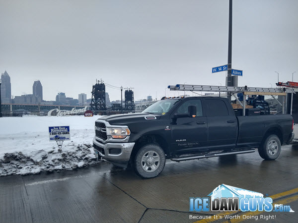 Ice Dam Guys® truck in Cleveland, OH