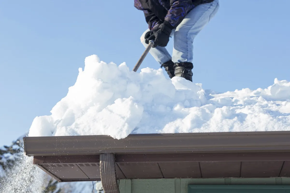 Scaping Snow off Roof